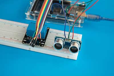 An Arduino-ultrasonic sensor project