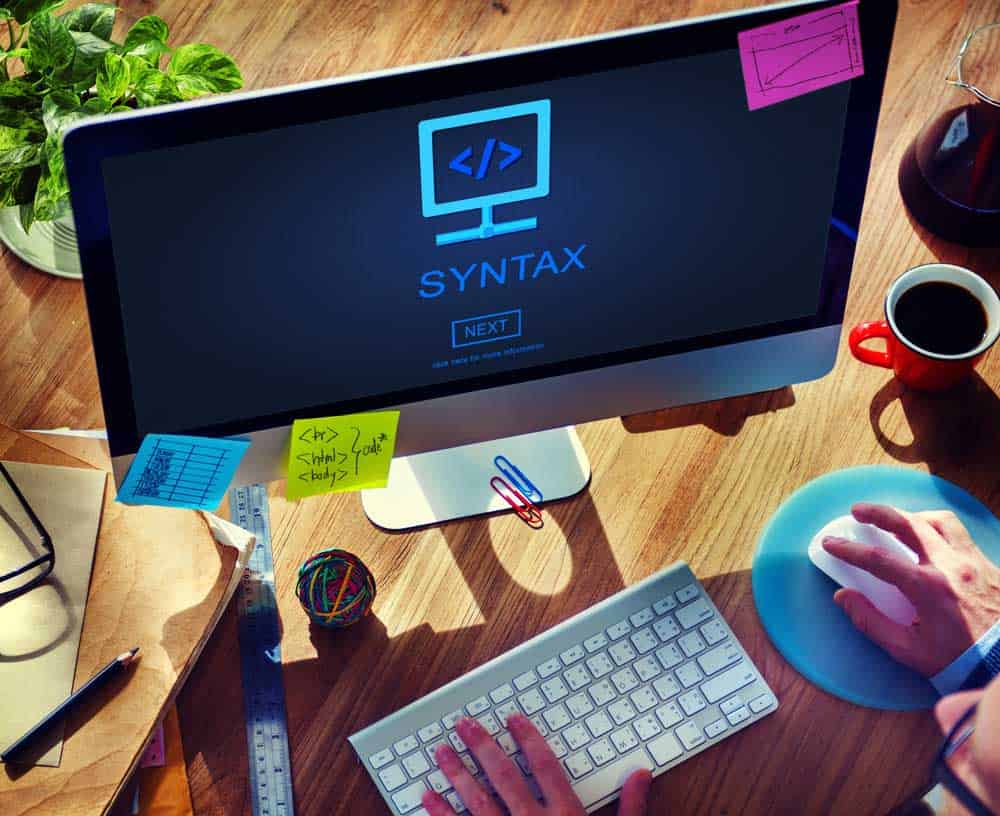 Syntax Complex Development Software Program Concept. 