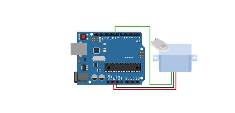 How to interface an Arduino board with a servo motor