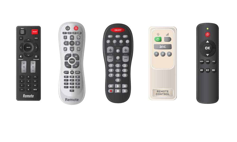 Different remote controls. 