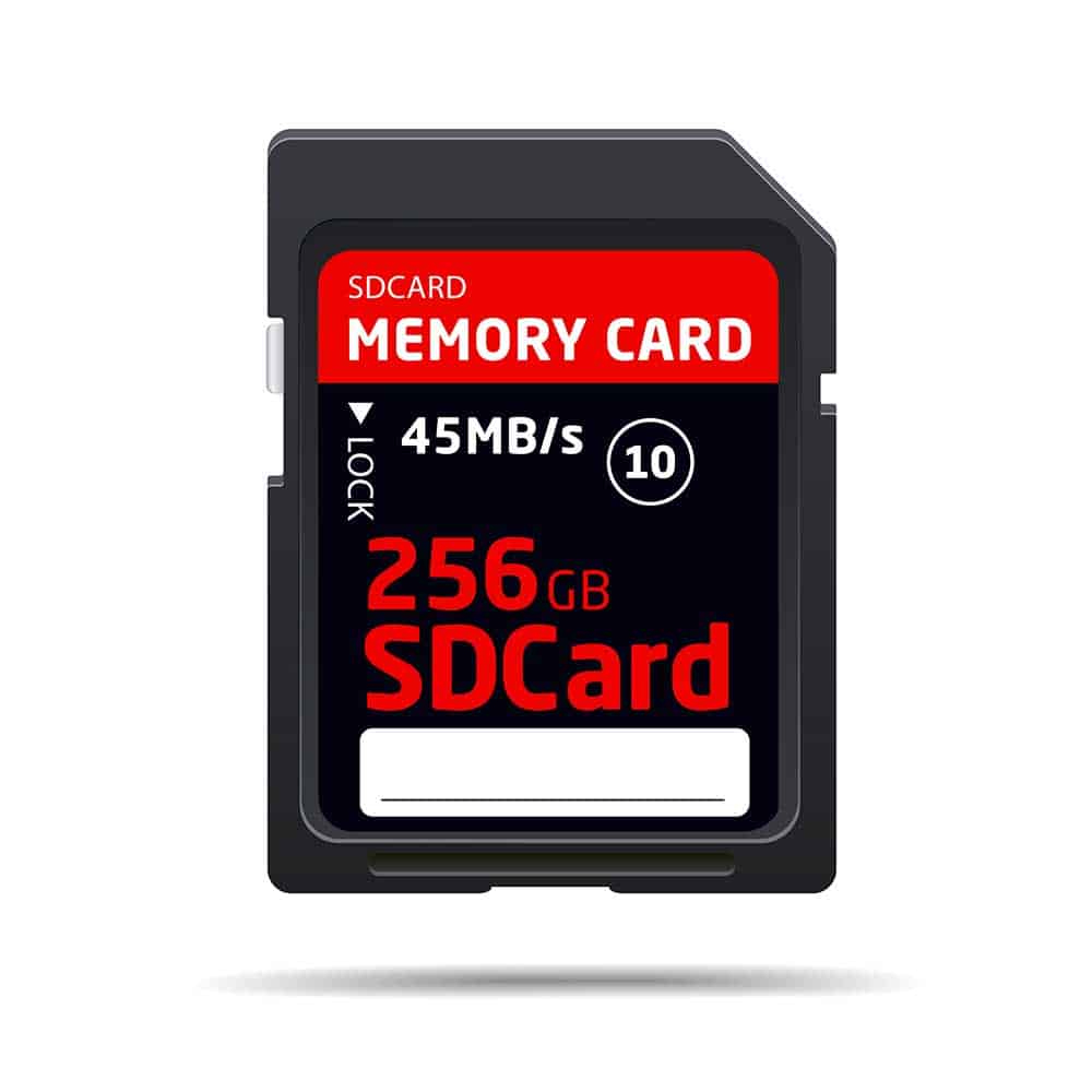 A memory SD Card. 